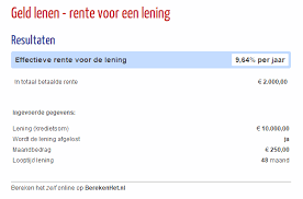 rente hypotheek berekenen