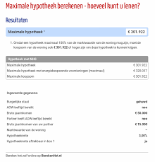 hoeveel hypotheek kan ik lenen